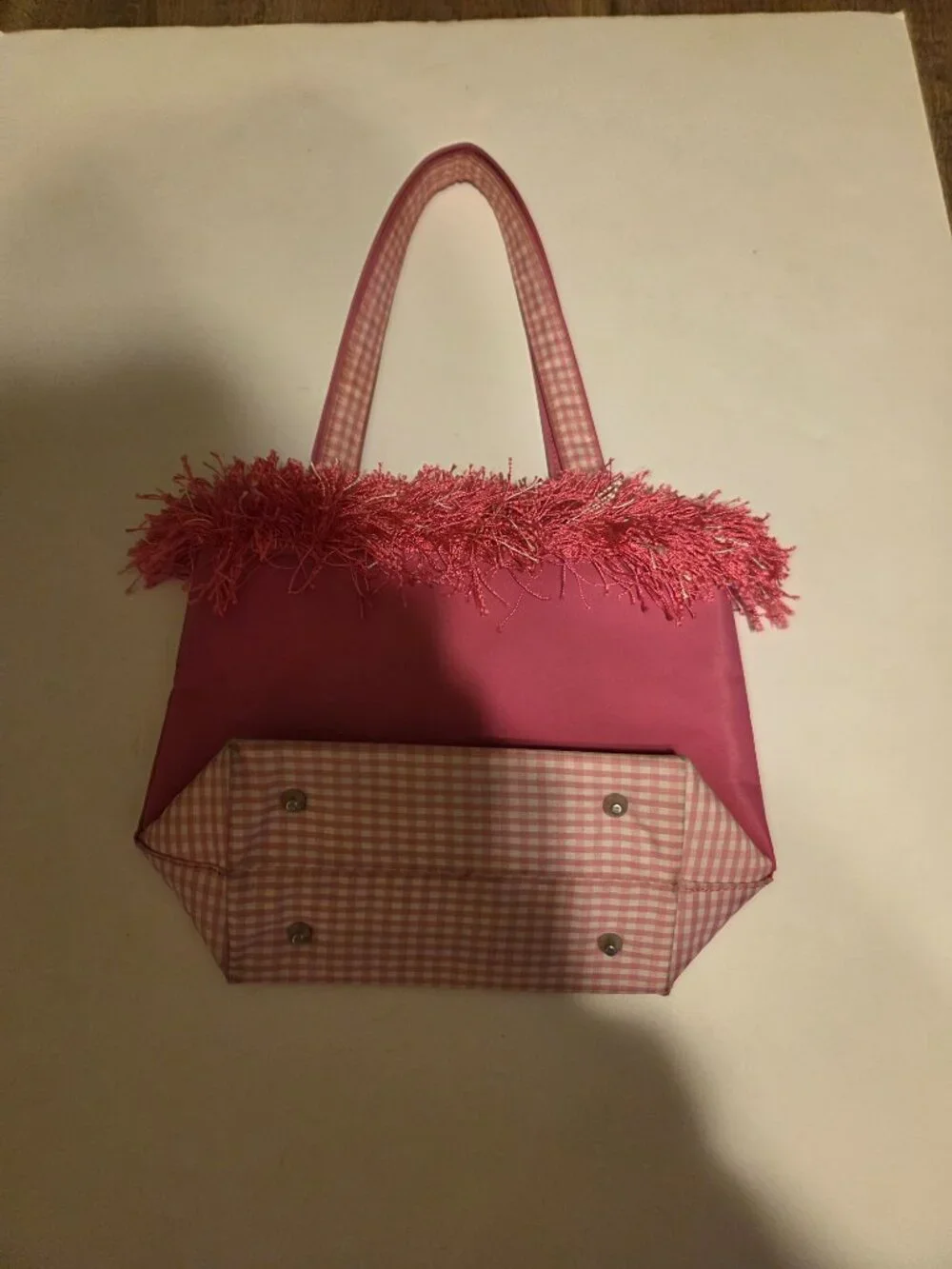 Christian Themed Purse/Tote Bag Featuring Embrodiered Text from Hebrews 13:8